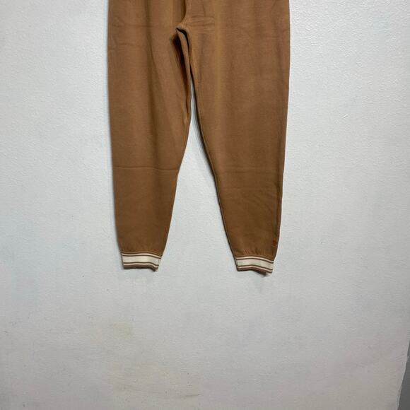 Victoria's Secret Pink Camel Varsity Knit Jogger Pants Sz M NWT - Picture 4 of 13